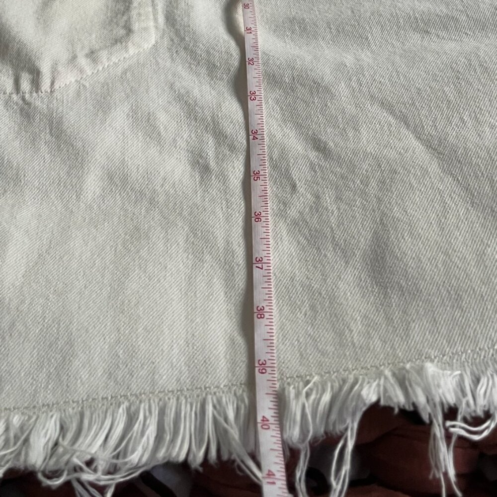 NWOT Everlane Denim Workwear Dress w/ Frayed Hem - Bone - Size XXL - Picture 15 of 15